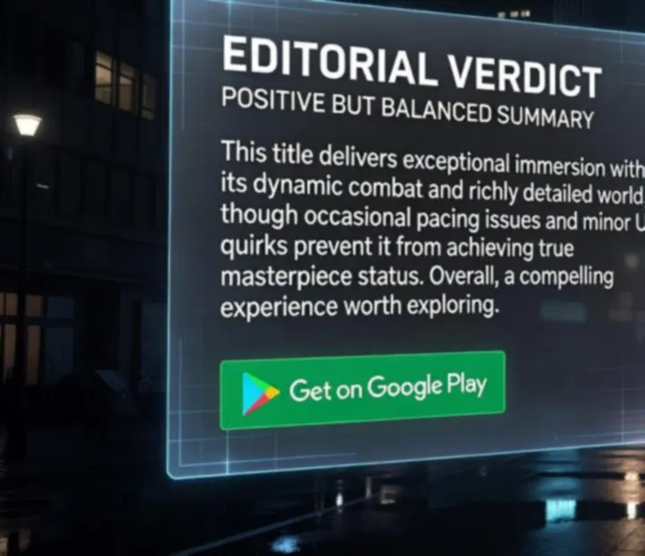 Stylized evidence card graphic summarizing the quick verdict for Gangster Mafia War: City Crime